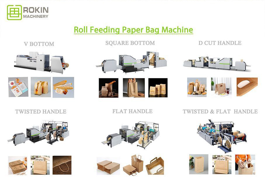 Rokin Machinery - Máquina de saco de papel, solução tudo em um